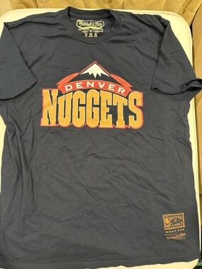Denver Nuggets Mitchell & Ness Hardwood Classics Retro Men’s Shirt XL (Navy)